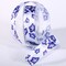 Contemporary Home Living Alpine Flower Wired Craft Ribbon - 1" x 27 Yards - Light Blue and White